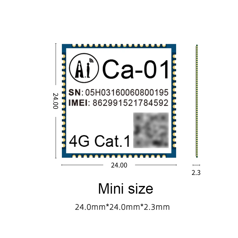 

FMchip Ai-thinker 4G Ca-01 IoT Mini Soc LGA