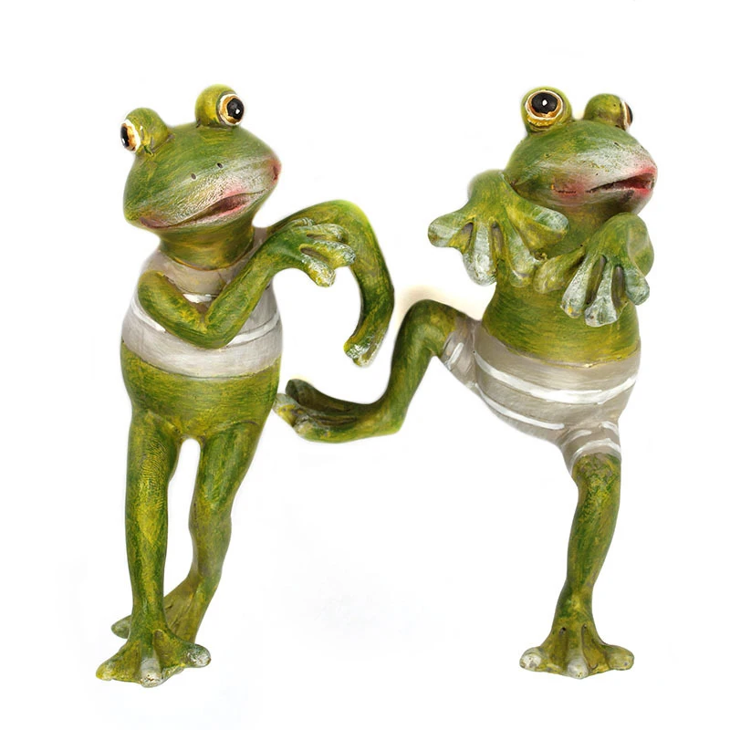 4pc/set Climbing frog Figurines Statues for Resin Decoration Frog Statue Home Garden Sculpture Crafts Christmas Gift | Дом и сад