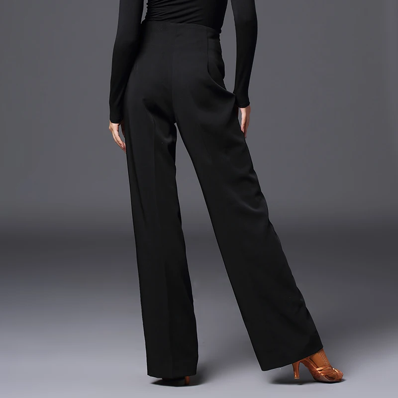 Новые женские брюки для латинских танцев сексуальные свободные с высокой талией