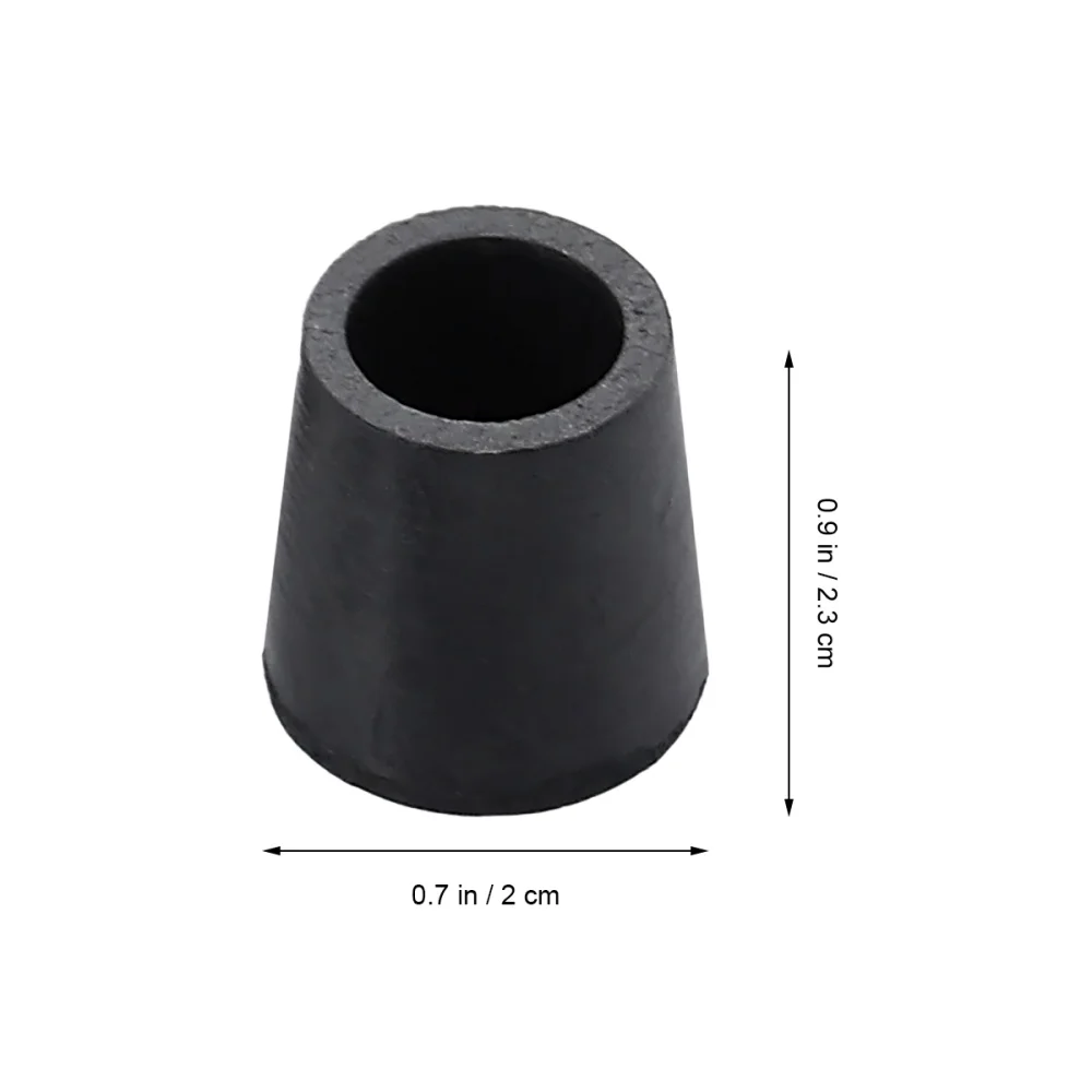 

4pcs Chair Leg Caps PVC Feet Protector Pads Furniture Table Covers Round Bottom Cover(F013 12 Rubber Round Cover, Black)