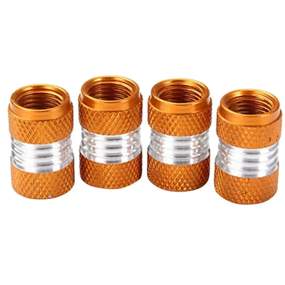 

4Pcs/Set Universal Aluminum Alloy Bright Color Tire Tyre Air Valve Stems Cap