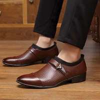 size 48 leather loafers men shoes formal dress brown black men wedding shoe party fashion business office shoes men formal flats