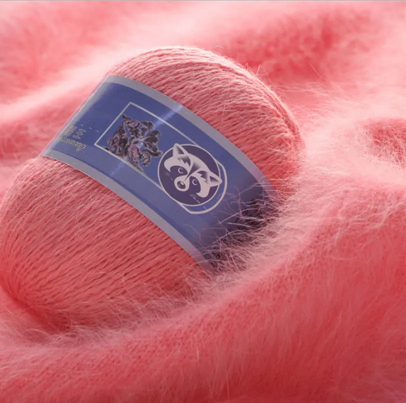 

Cashmere Soft Mink Velvet Wool Yarn for Hand Knitting Long Plush Wool Crochet Yarns For Fall Winter Luxury High Quality 5pcs/lot