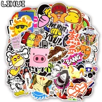 700 pcs random colorful stickers mixed graffiti punk cartoon sticker toys for kid diy guitar travel case laptop bicycle stickers