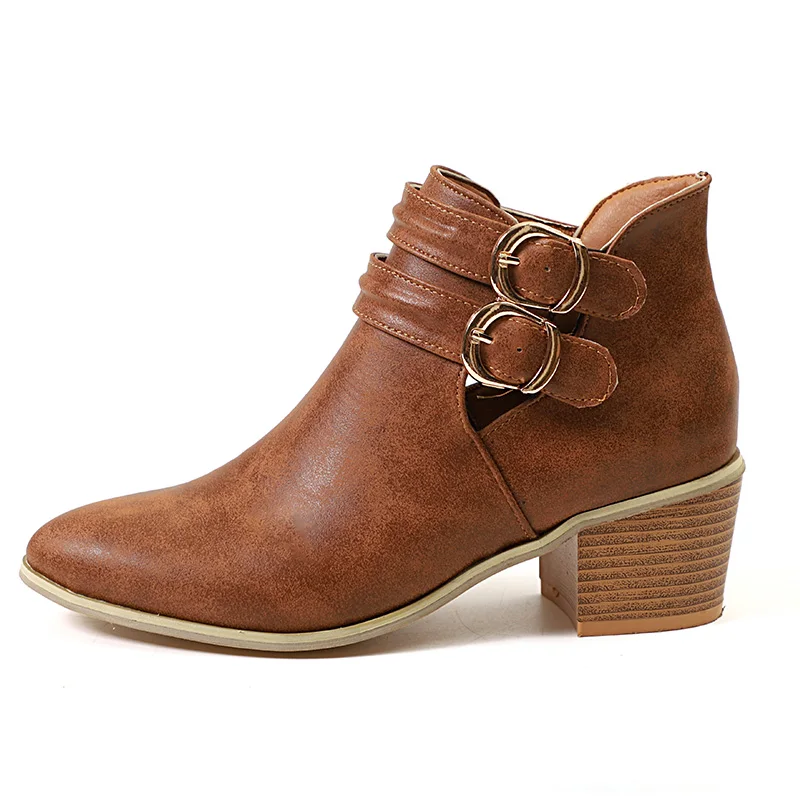 HEE GRAND/женские ботильоны коллекция 2018 года зимние модные ботинки в стиле ретро с