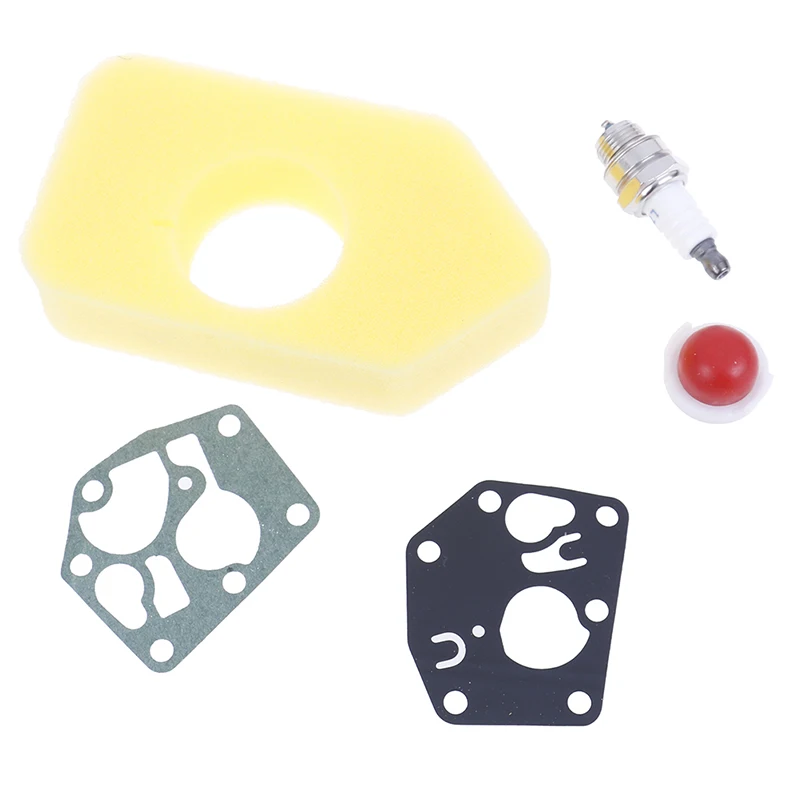 

Carburetor Diaphragm Gasket Air Filter Spark Plug Kit For Briggs Stratton 495770 795083 698369 Tool Parts