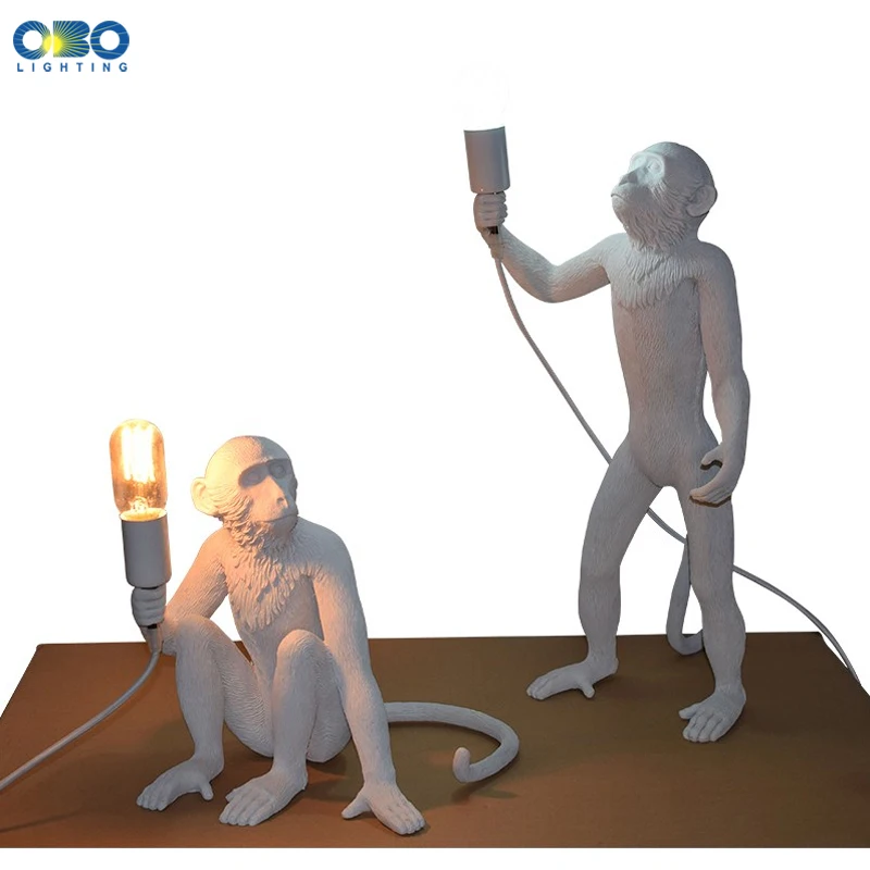 Смоляный стол с обезьяной винтажное черное/белое/золотое