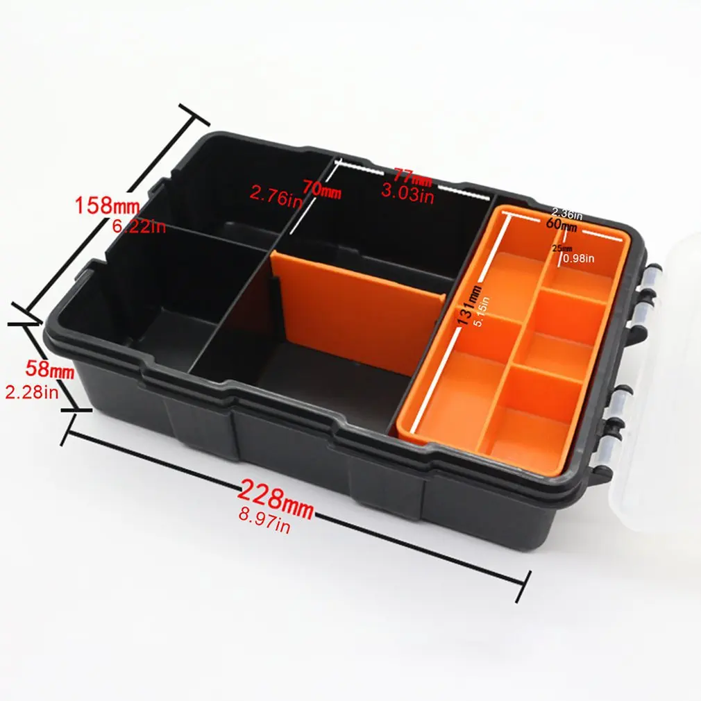 

High Quality Large Toolbox Household Maintenance Electrician Tool Box Multifunctional ABS Hardware Car Repair Anti-fall Box