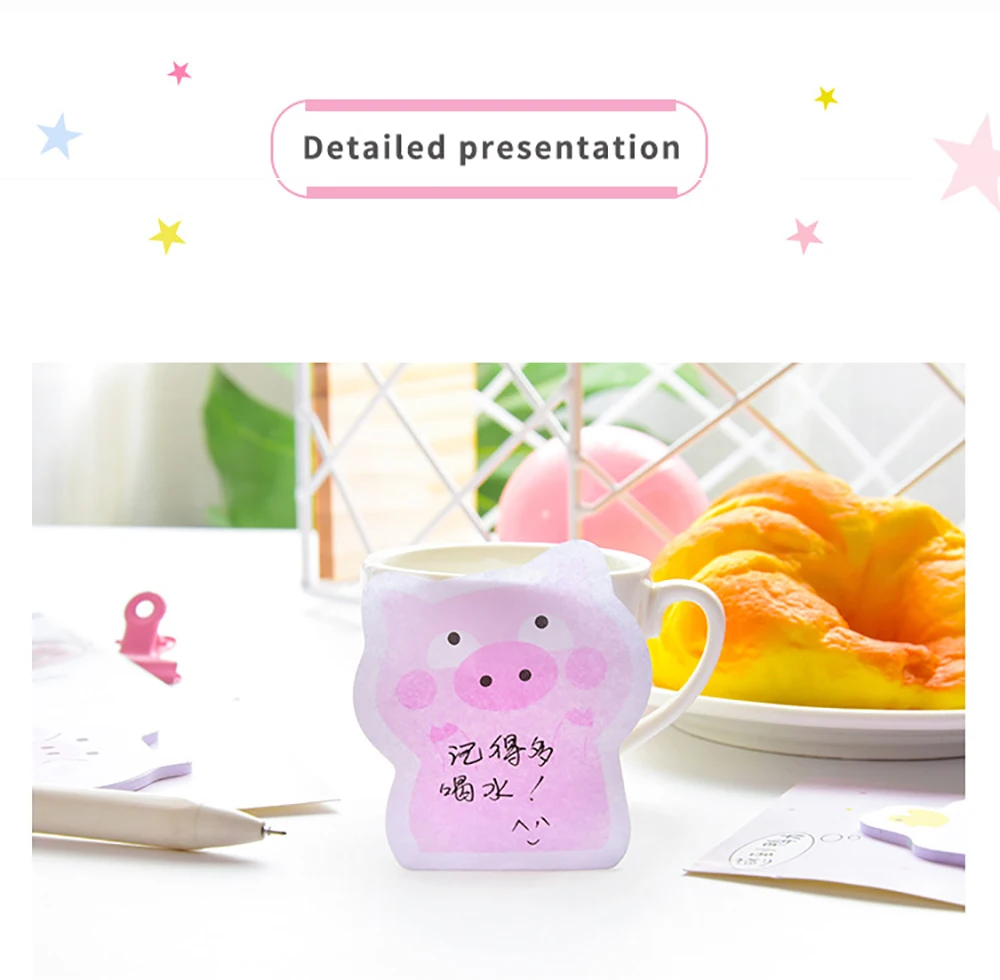 (10 шт./шт.) симпатичная маленькая записная книжка в виде розовой свиньи единорога