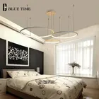 Светодиодный ные люстры для гостиной, столовой, кухни, 100 см, круглые кольца, подвесная люстра, декоративное освещение для помещений