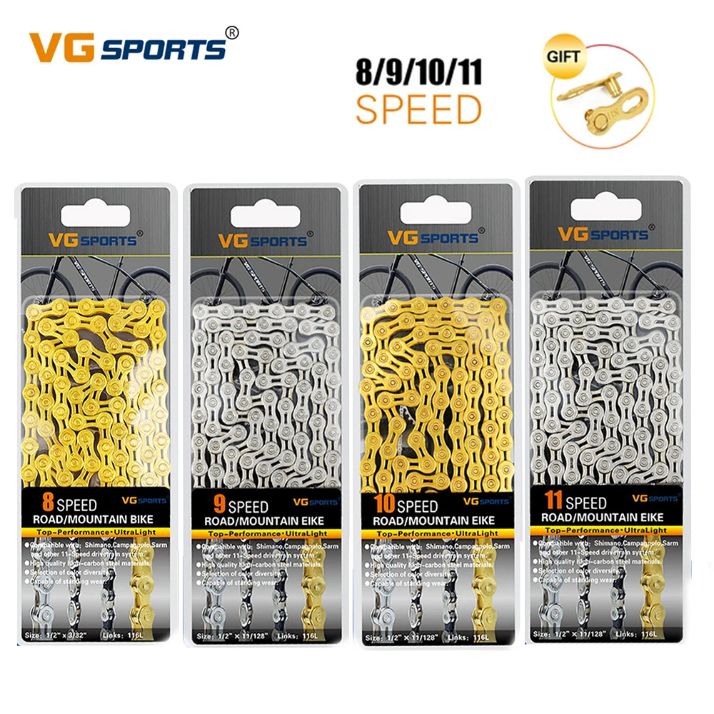 VG спортивные шоссейные горный велосипед части велосипедная цепь 8 9 10 11