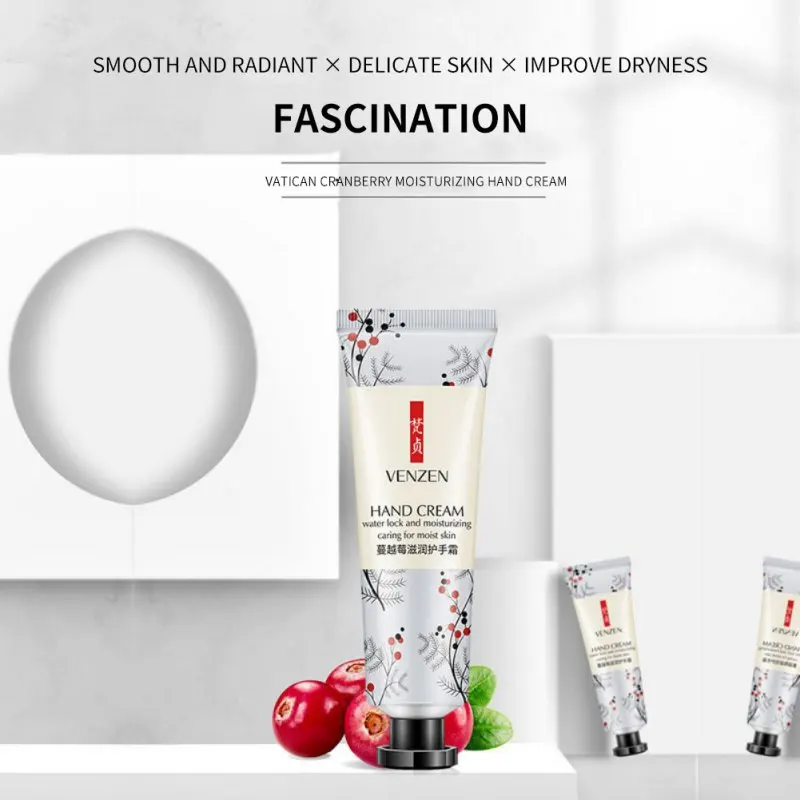 2019 Plant Essence Hand Cream Moisturizing Smooth Fine Lines Brighten Skin Color Nourishing For Winter |