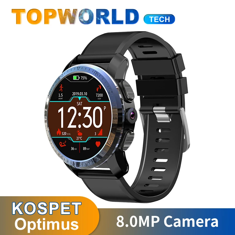 Смарт часы KOSPET Optimus 2 ГБ + 16 IP67 водонепроницаемые WIFI камера 8 МП двойная система 800