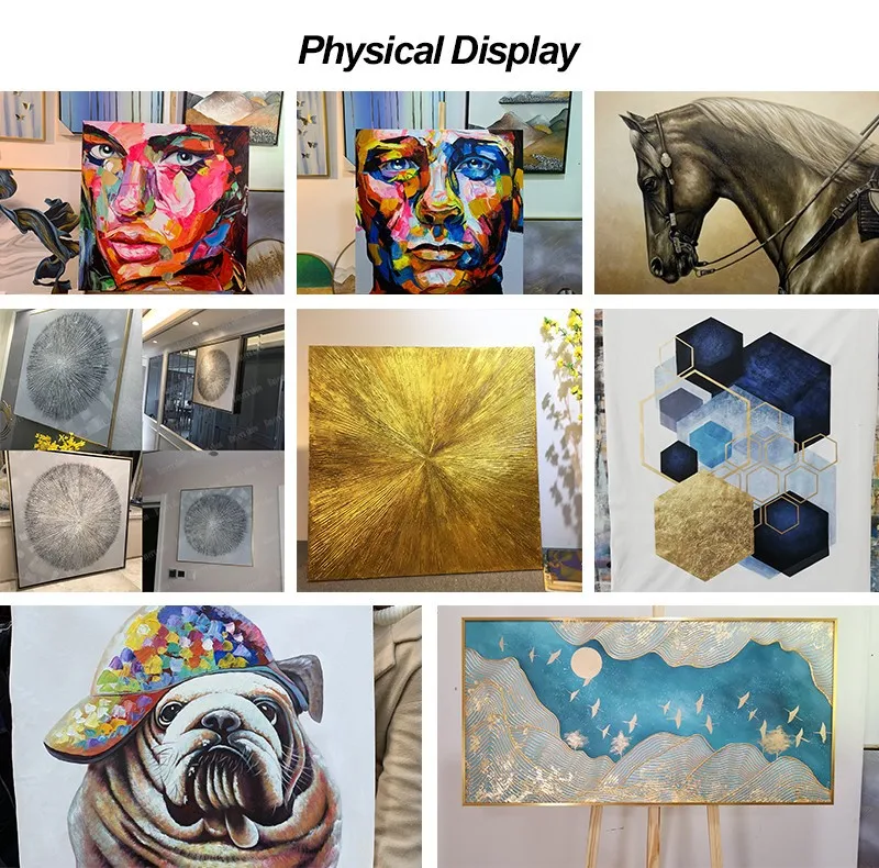 Цветок Ручная роспись настенная палитра нож дикий цветок абстрактная картина