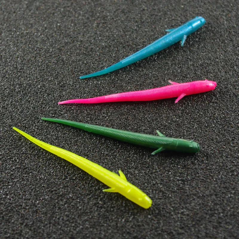 

20 pcs Silicone fish Soft Baits 1g /3g Fishing Lure Soft Fishing Tackle Freshwater Isca Artificial pesca 5colors 4pcs per color