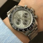 Мужские спортивные наручные часы, мужские часы с хронографом парниш Мужские кварцевые наручные часы военные водонепроницаемые часы сапфировые часы relogio masculino