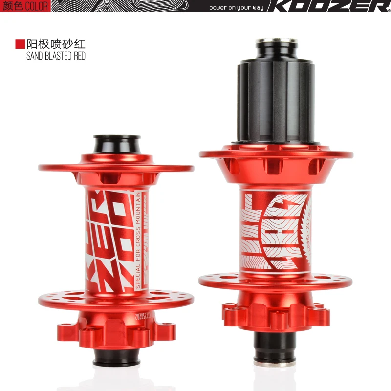 

KOOZER MF480 24 Full Gear Ratchet 32 Holes Mountain Bicycle Disc Brake Hub QR 11S Or XD Cassette Body Front And Rear