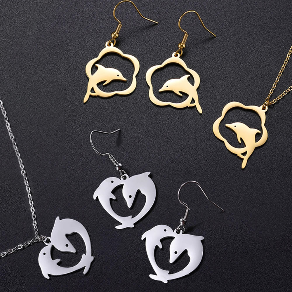 Рыболовный крючок Дельфин Цветок любовник золотой цвет серебряный полые из