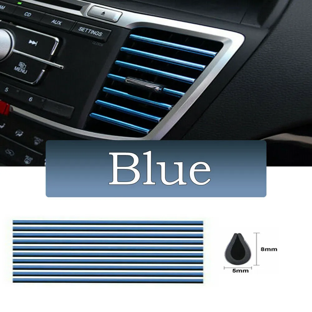 

Air Outlet Decoration Bright Strip Auto Blue Decor Strip 20cm Air Conditioner