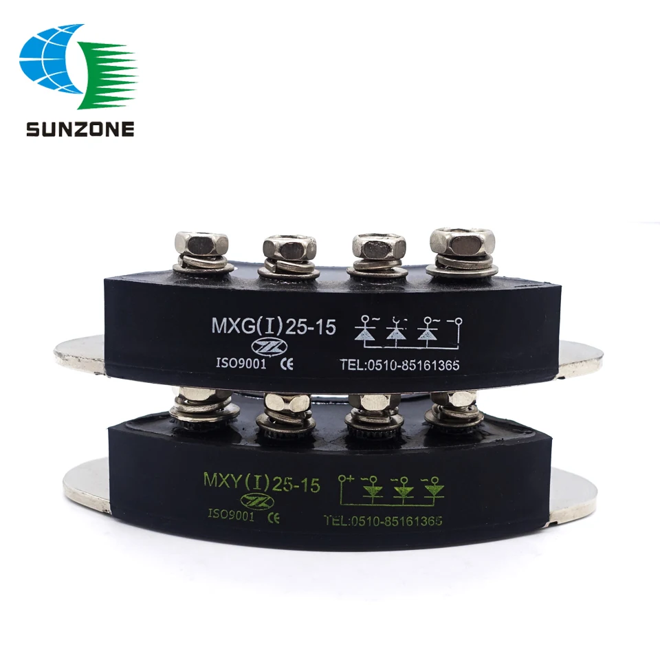 Controlador Retificador de Rotação do Alternador Placa Retificadora de Diodo Trifásico de 25a 1500v Mxg i 2515 Mxy i 25-15 Peças e acessórios do gerador