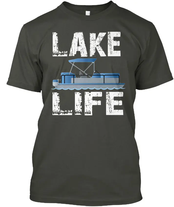 

Lake Life Pontooning Pontoon Boat - Popular Tagless Tee T-ShirtPrint T shirt Men