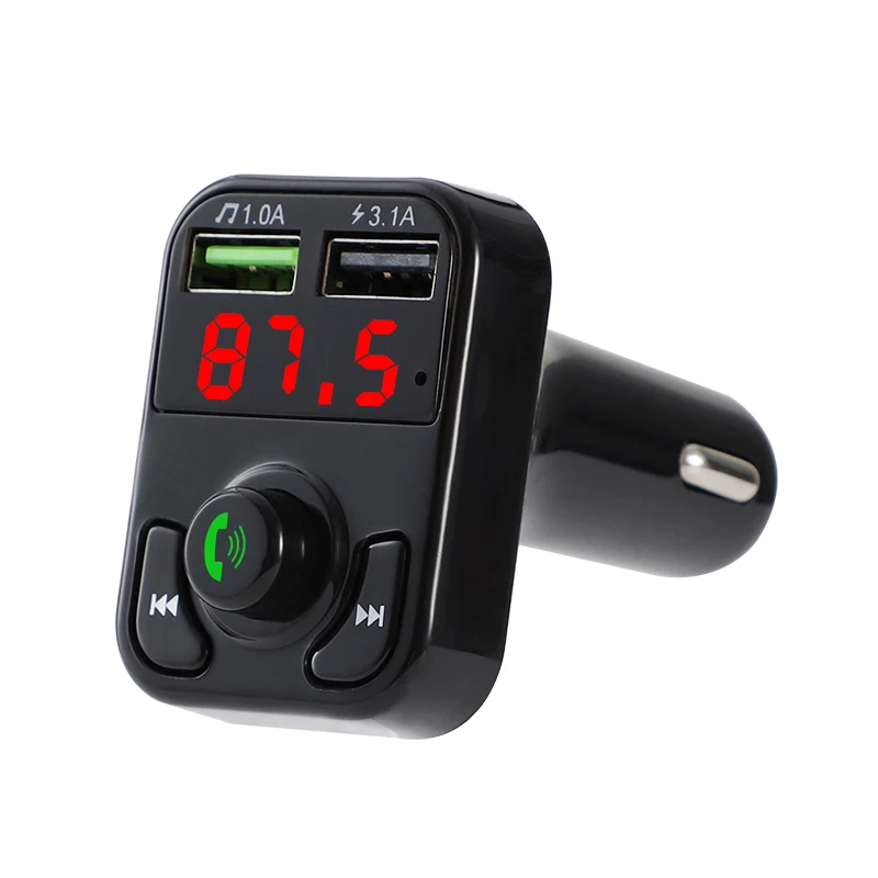 FM трансмиттер Aux модулятор Bluetooth совместимый комплект громкой связи 5 0