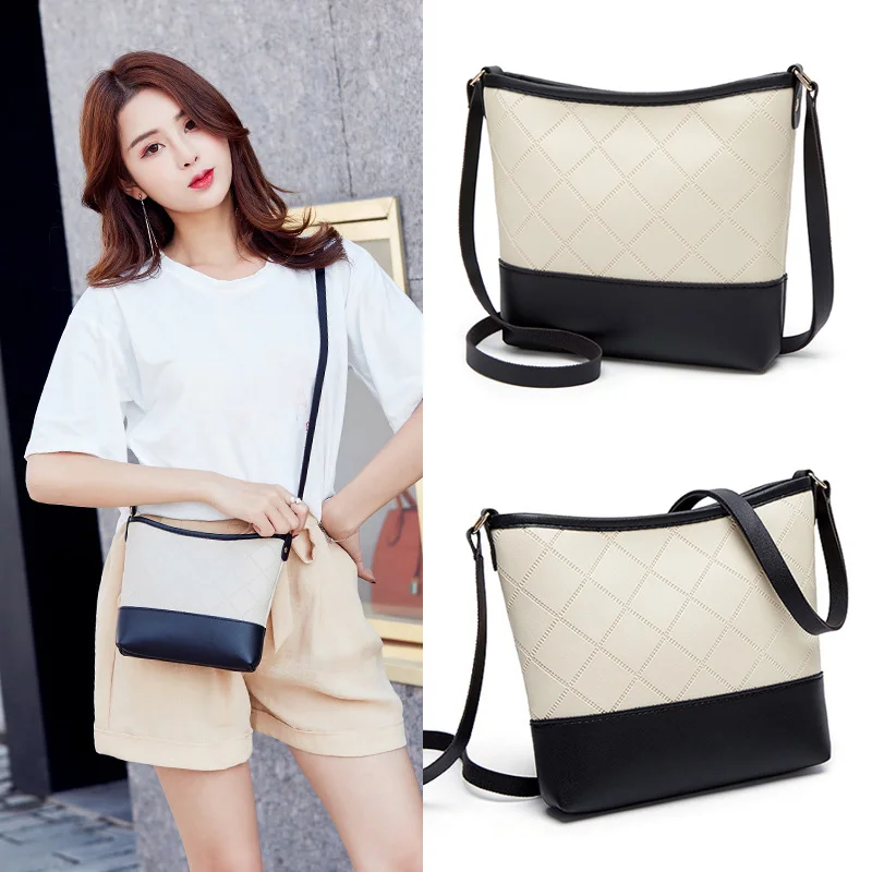 

Hot Selling Women's Rhombic One-shoulder Bucket Bag Mobile Phone Bag Purse Crossbody Bag -B5