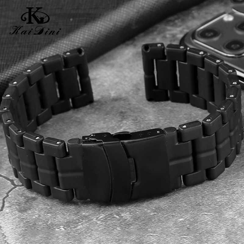 Carbon fiber male strap 3051 Straight End black Watch Band outdoor Military Strap Diving watch belt sport accessories 23mm | Наручные