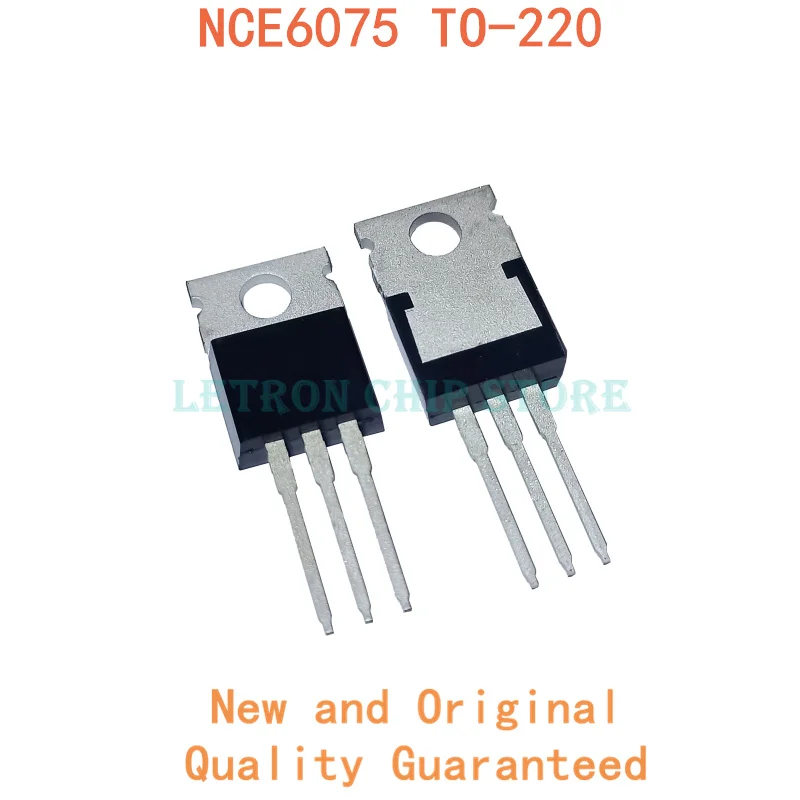 Оригинальный и новый чипсет NCE6075, TO220, 75 а, 60 В TO-220, N-CH МОП-транзистор, 5 шт.