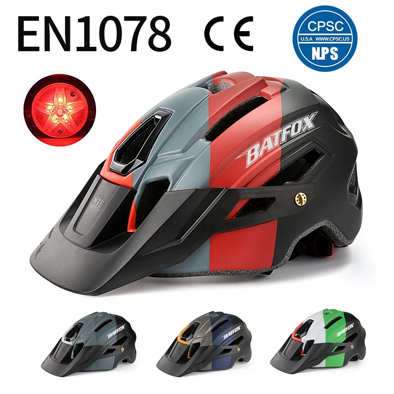 

BAT FOX Road Mountain Bike Helmet Ultralight DH MTB All-terrain Bicycle Helmet Sports Ventilated Riding Cycling Helmet