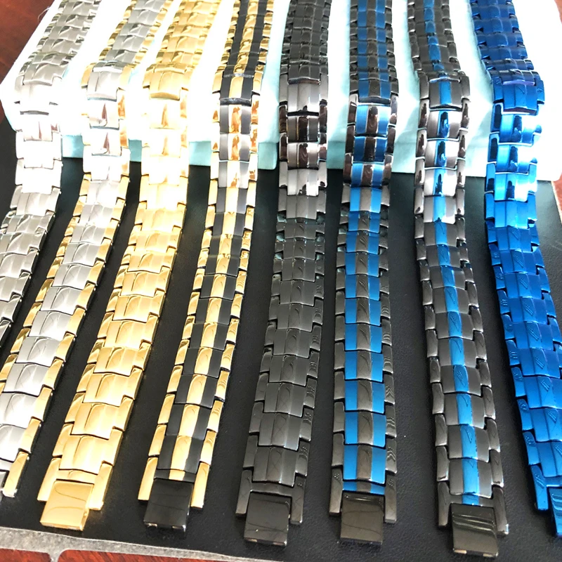 Мужской чистый Титановый стальной магнитный браслет для мужчин 4 в 1 магниты