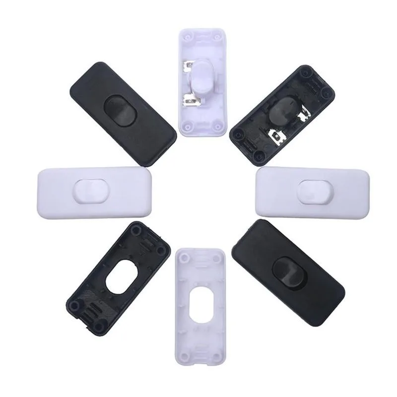 303 черно-белый кулисный выключатель Высококачественная пуговица на полпути