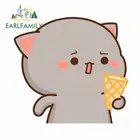 EARLFAMILY 13 см x 12,2 см для милого кота мороженого Ван бампер наклейка на окно автомобиля водонепроницаемый личность Дело Аниме виниловая пленка для автомобиля