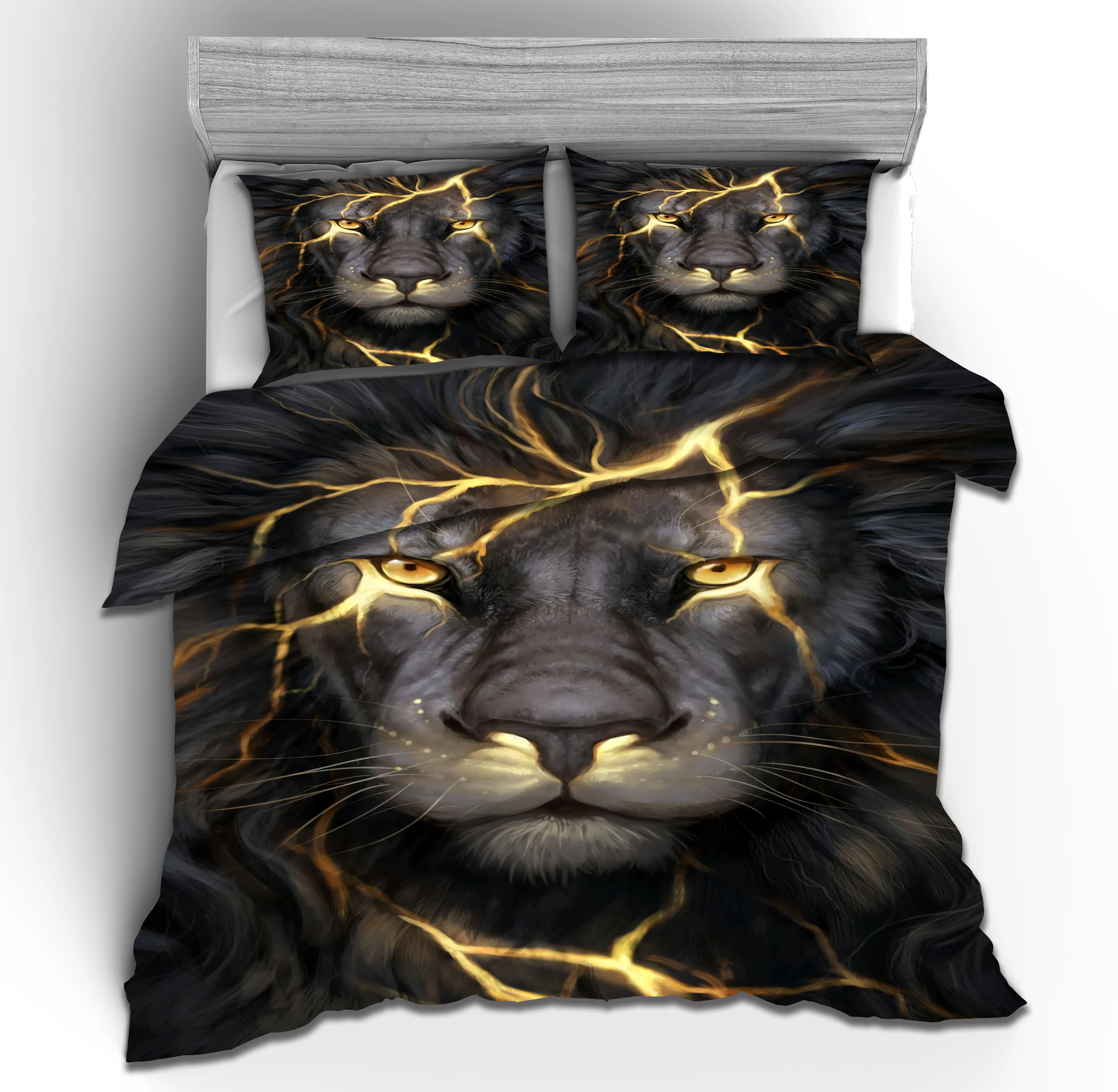 

3D New Printed Bedding Set Animal Bedclothes Colorful Duvet Cover Set Fascinating Bed Set Queen Size Home Textile