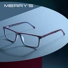 Мужские квадратные классические очки MERRYS, дизайнерская оправа из ацетата, роскошные оправы для очков по рецепту, оптические очки S2944