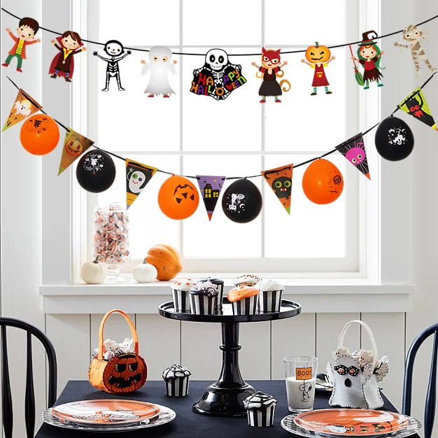 Костюмы на Хэллоуин для декорирования интерьера украшение в виде флага