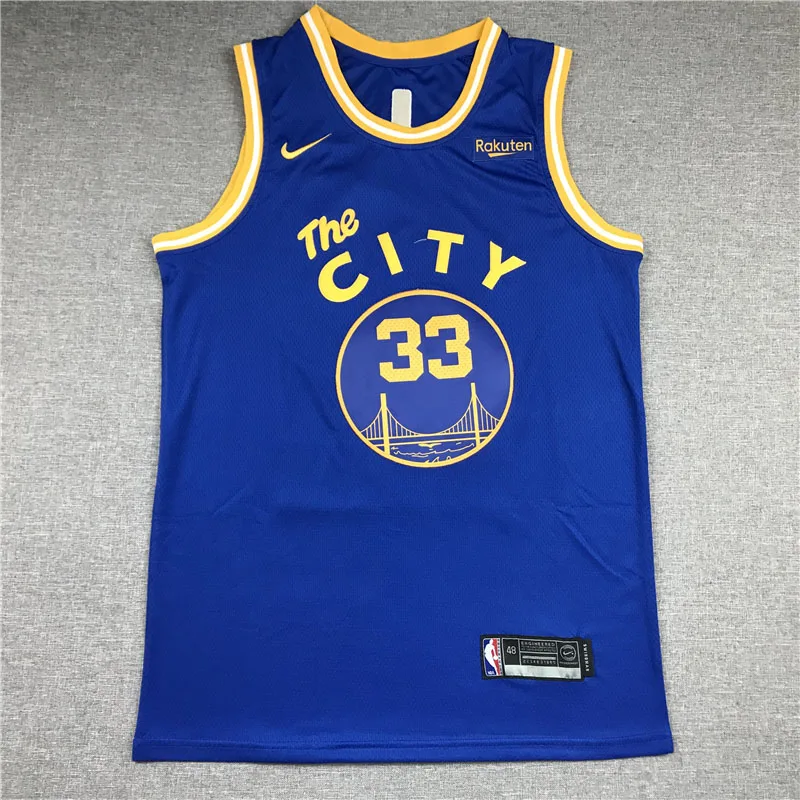 

NBA 33 Wiseman Basketball Jersey Blue O-Neck Jersey 2021 New Arrival