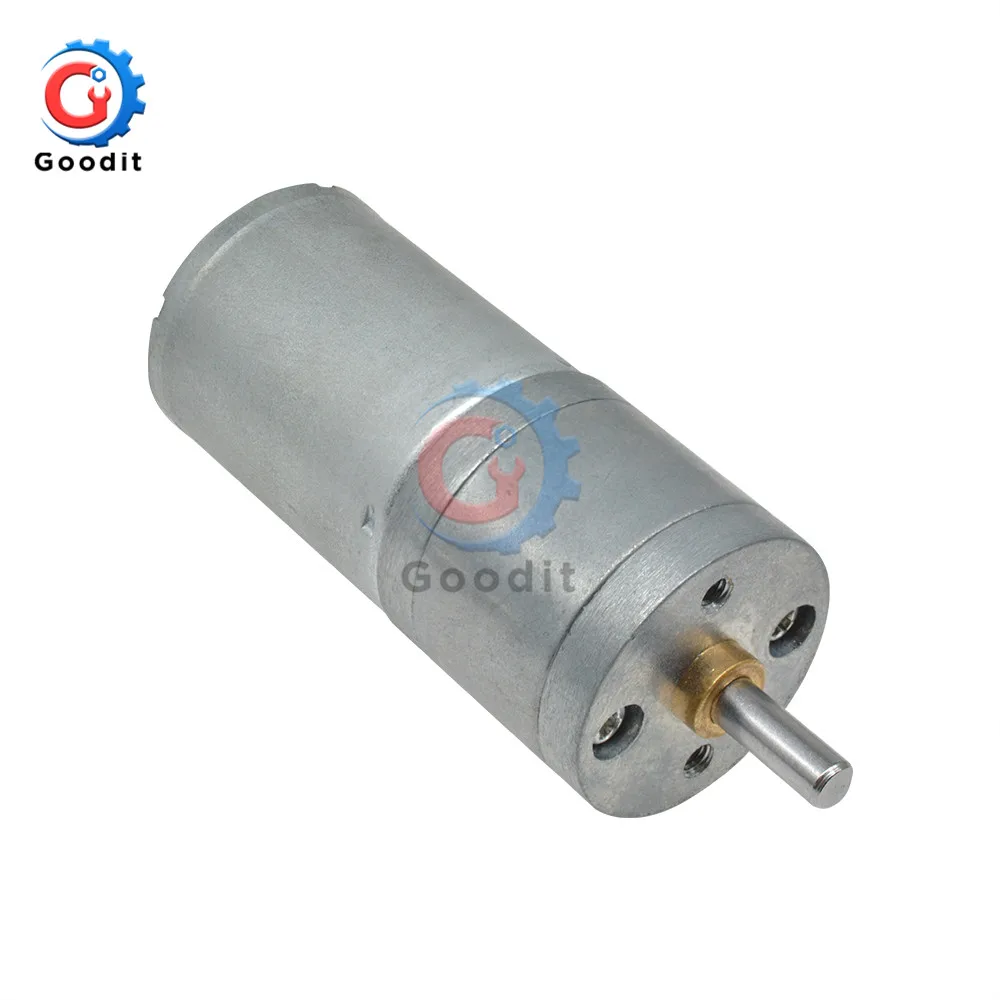 Редукторный двигатель постоянного тока 25GA370 с кодировщиком и низкоскоростным