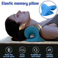 neck shoulder stretcher relaxer cervical chiropractic traction device massage pillow for pain relief cervical spine alignment