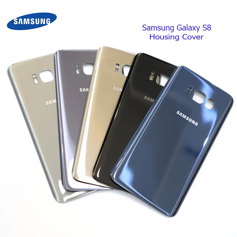 Samsung Galaxy S8 Plus 3D стекло G950F G955F задняя крышка батарейного отсека Дверь Задняя