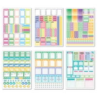 730pcs planner stickers flakes waterproof label school stationery sticker scrapbooking journal stickers daily planner decoration