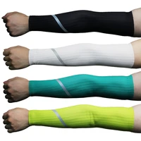 size s xl summer men women reflective cycling sleeves arm warmers sun uv protection breathable running compression arm sleeves