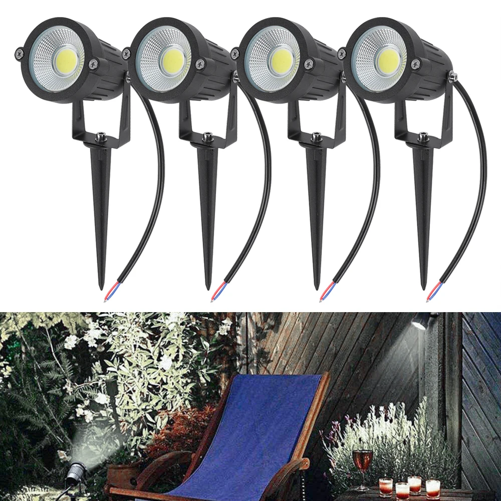 

HYMELA 5W LED Landscape Light 3000K Outdoor Garden Path Lights Waterproof 12V 550LM