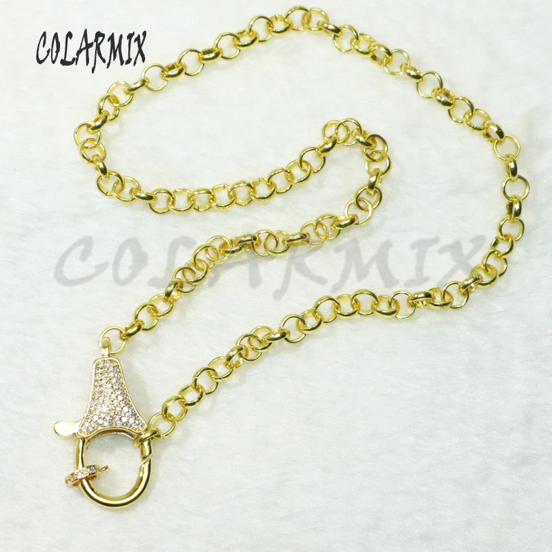 

Ожерелье-цепочка с фианитами, 5 нитей, 50567