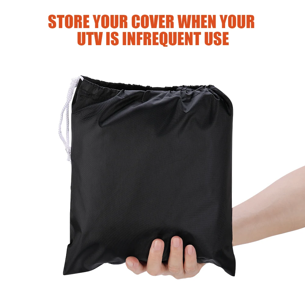 

UTV Black Waterproof Utility Vehicle Storage Cover Side-by-Side SxS for Polaris Ranger 570 900 1000 RZR 900 Models 2014-2017