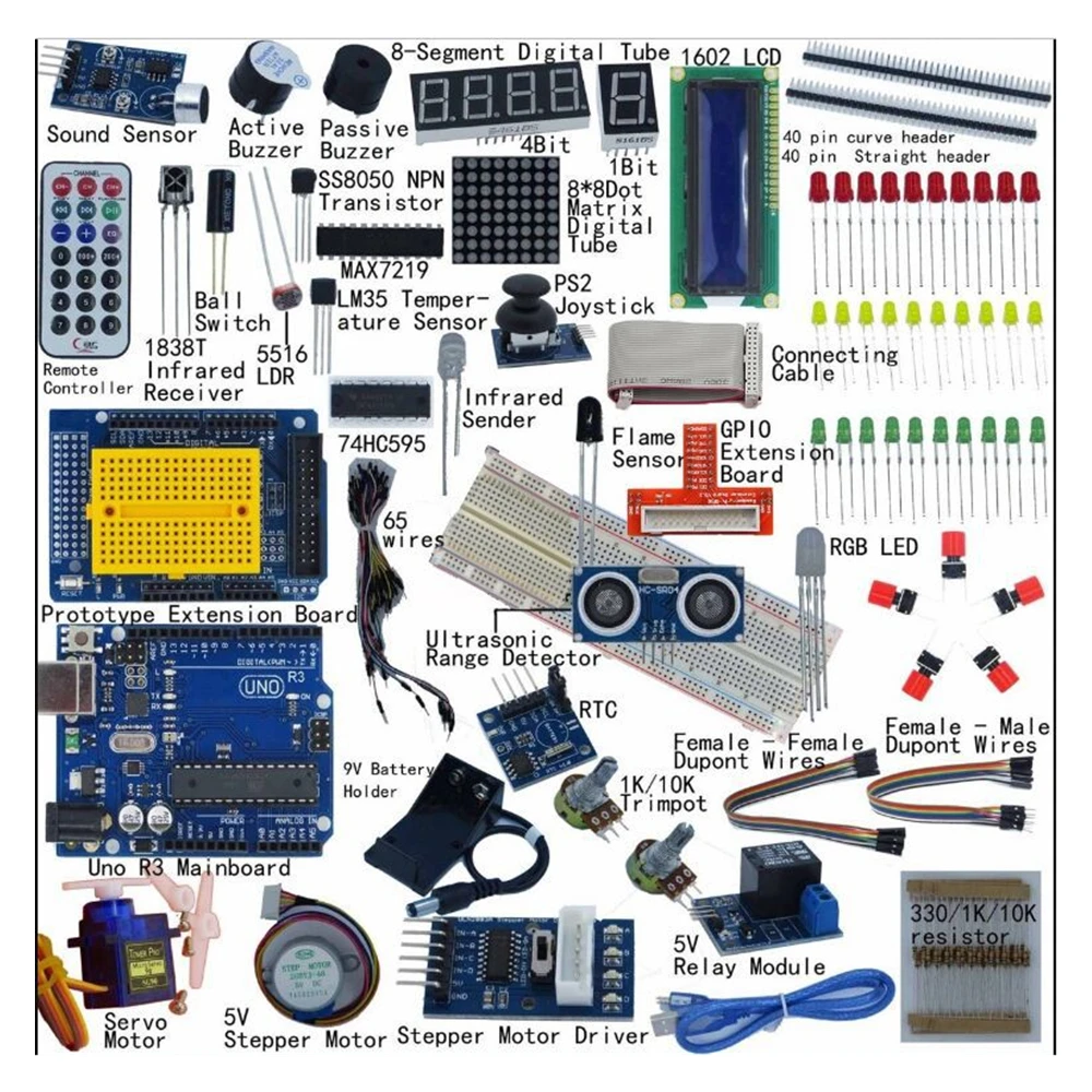 

Electronic Project Starter Learning Kit for R3 DIY LCD 1602