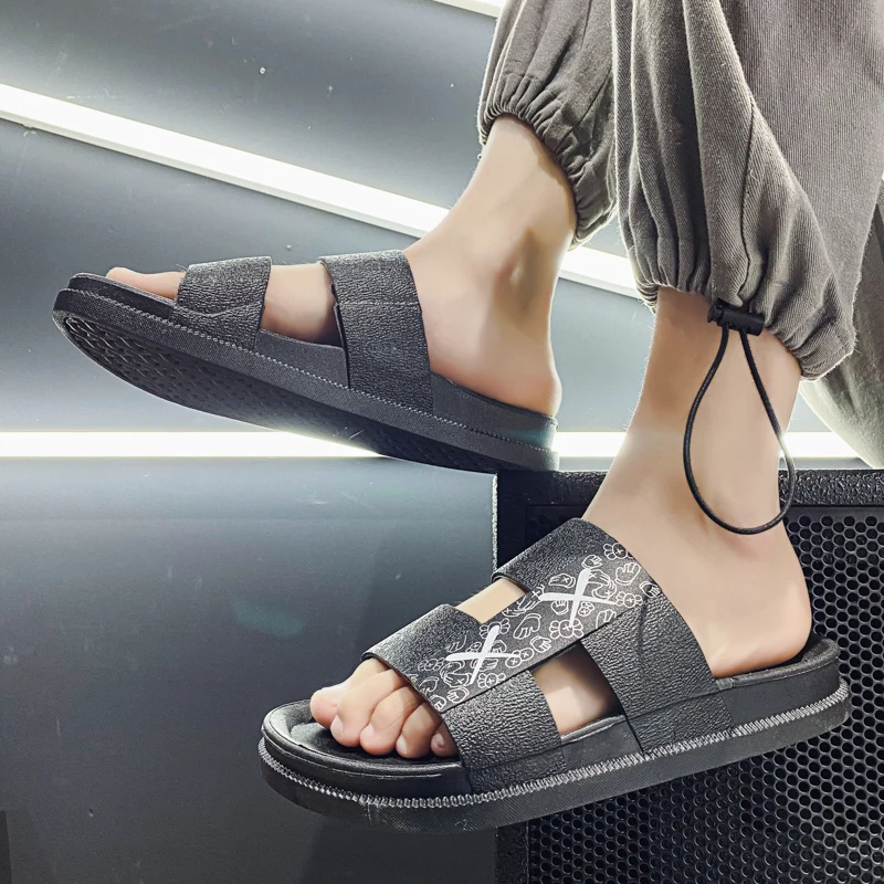 

Junior Shoes Winter Slippers For Men Sandals Casual Shoes Fashion Men's Home Stylish Bedroom Summer Slipper Massage