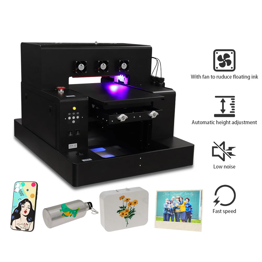 

Automatic A3 UV Flatbed Printer for Epson L1800 UV Flatbed Phone Case Printing Machine For Cylinder Bottle Acrylic Wood Glasses