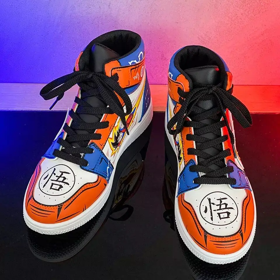 Мужские кроссовки для бега с мультипликационным рисунком из японского аниме