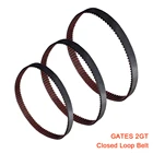 Синхронный ремень 3D GATES 2GT, детали для принтера GT2 6 мм 382 406 600 782 1228 мм, износостойкий ремень синхронизации Ender3 CR10